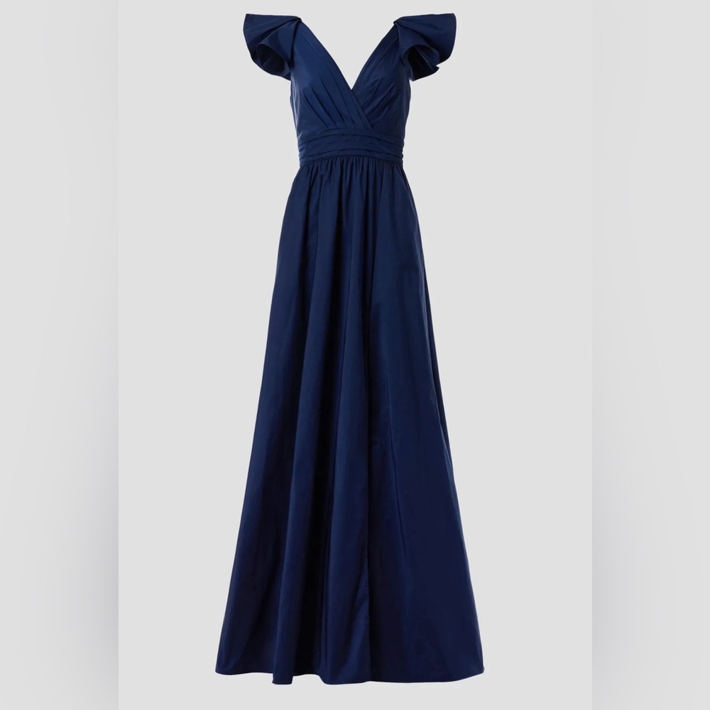 Marchesa Navy Blue Maxi Dress